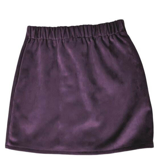 Shinestar Velvet A Line Skirt Purple Small - Picture 2 of 4